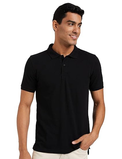 Symbol Men's Cotton Rich Solid Polo Tshirt | Collar Tshirts | Half Sleeves |