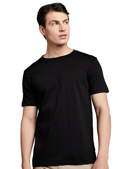 Premium Men's Super Soft Round Neck Solid T-Shirt: Regular Fit